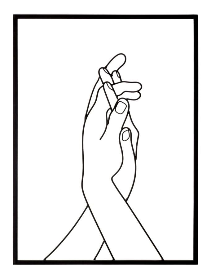 Mauro Ferretti WALL DECORATION SIMPLY HANDS CM 40X1X55