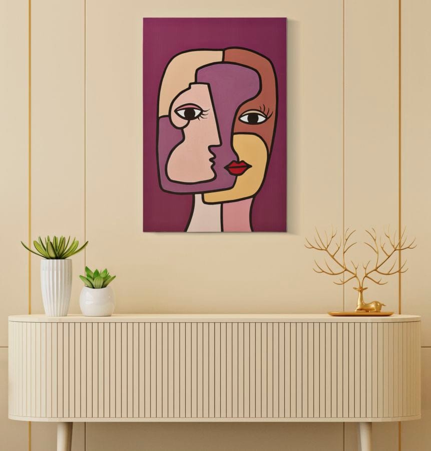 Mauro Ferretti WALL PRINTING/PAINTING FACE NEW -A- CM 60X3X90