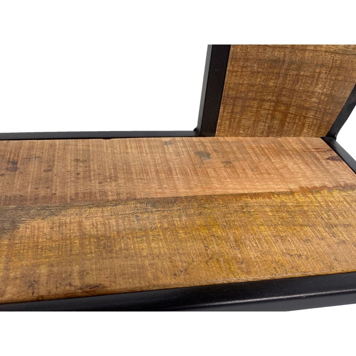 Voglrieder kreatives Wohnen Wandplank hangplank boekenplank boekenplank 80 x 80 x 25 cm Bolton metalen frame mat zwart