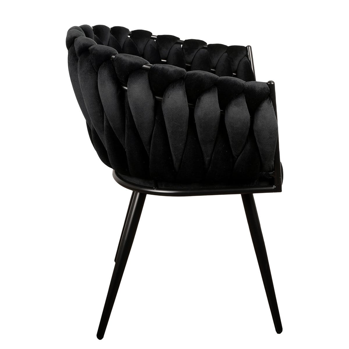 Pole To Pole Wave chair black (Set of 2)