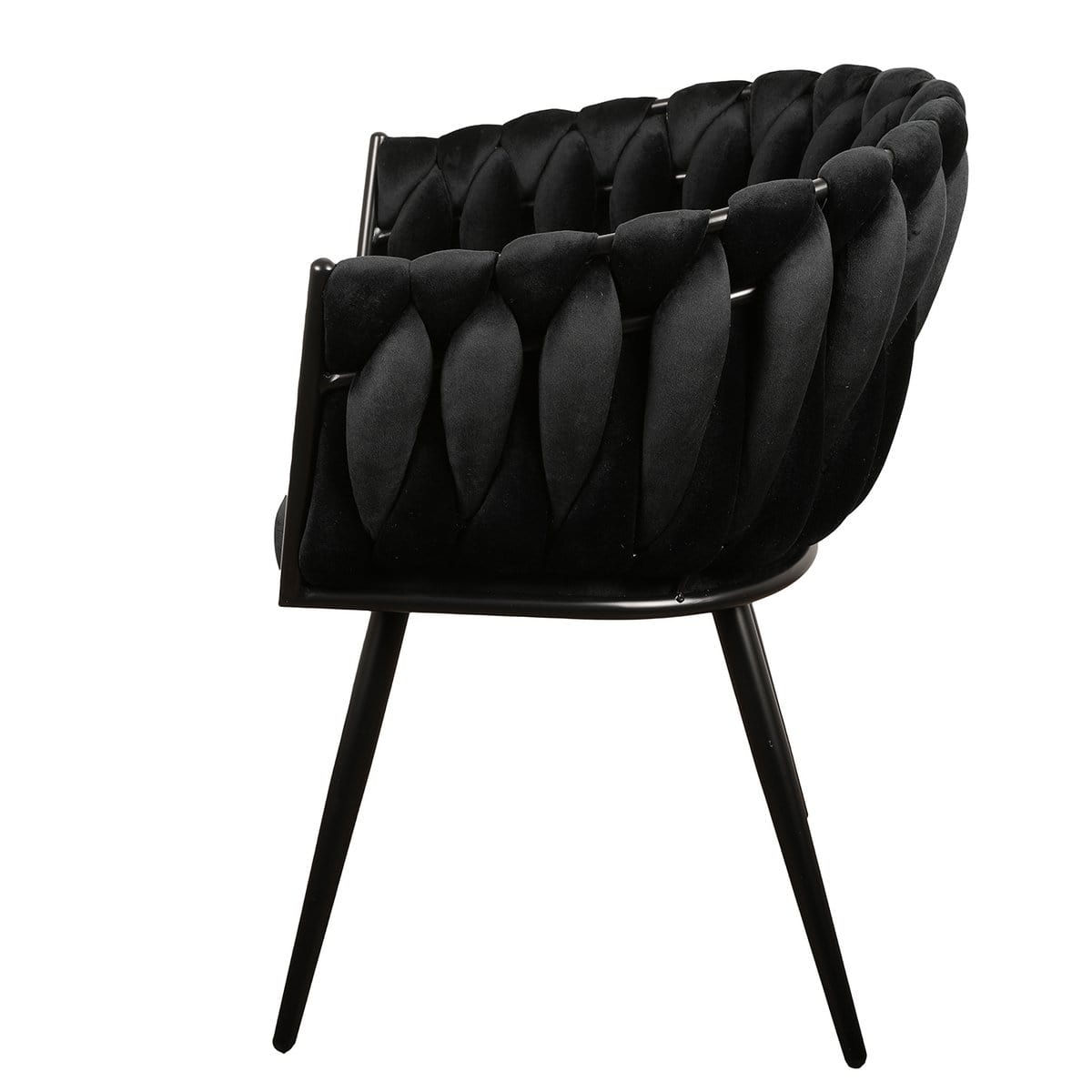 Pole To Pole Wave chair black (Set of 2)