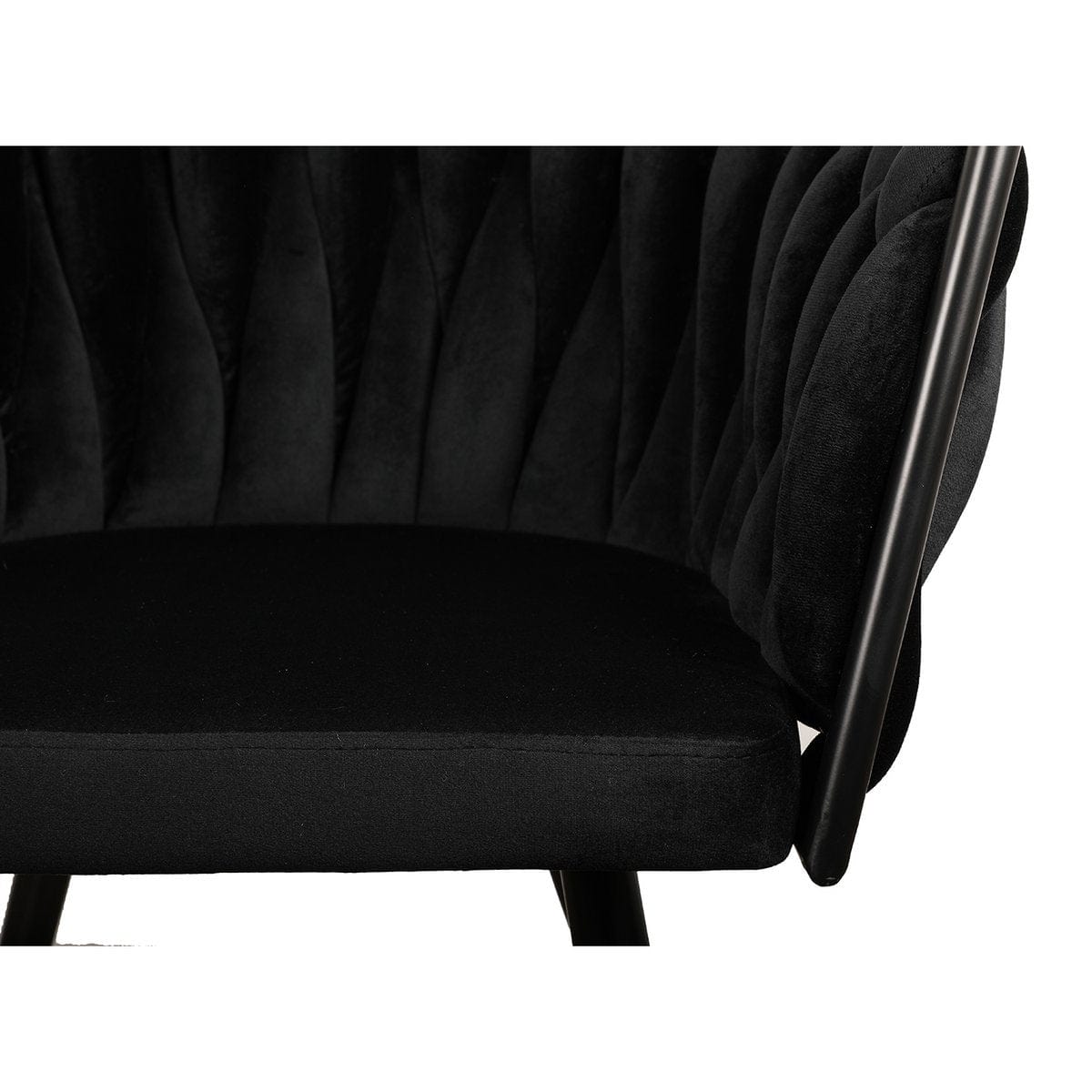 Pole To Pole Wave chair black (Set of 2)