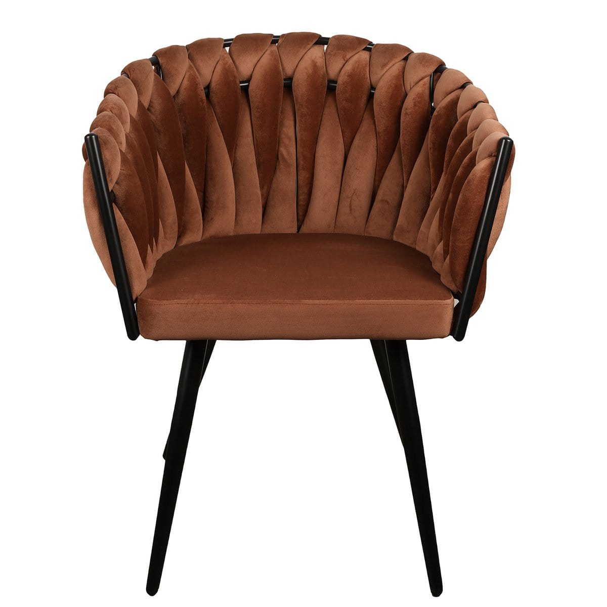 Pole To Pole Wave chair copper (Set of 2)