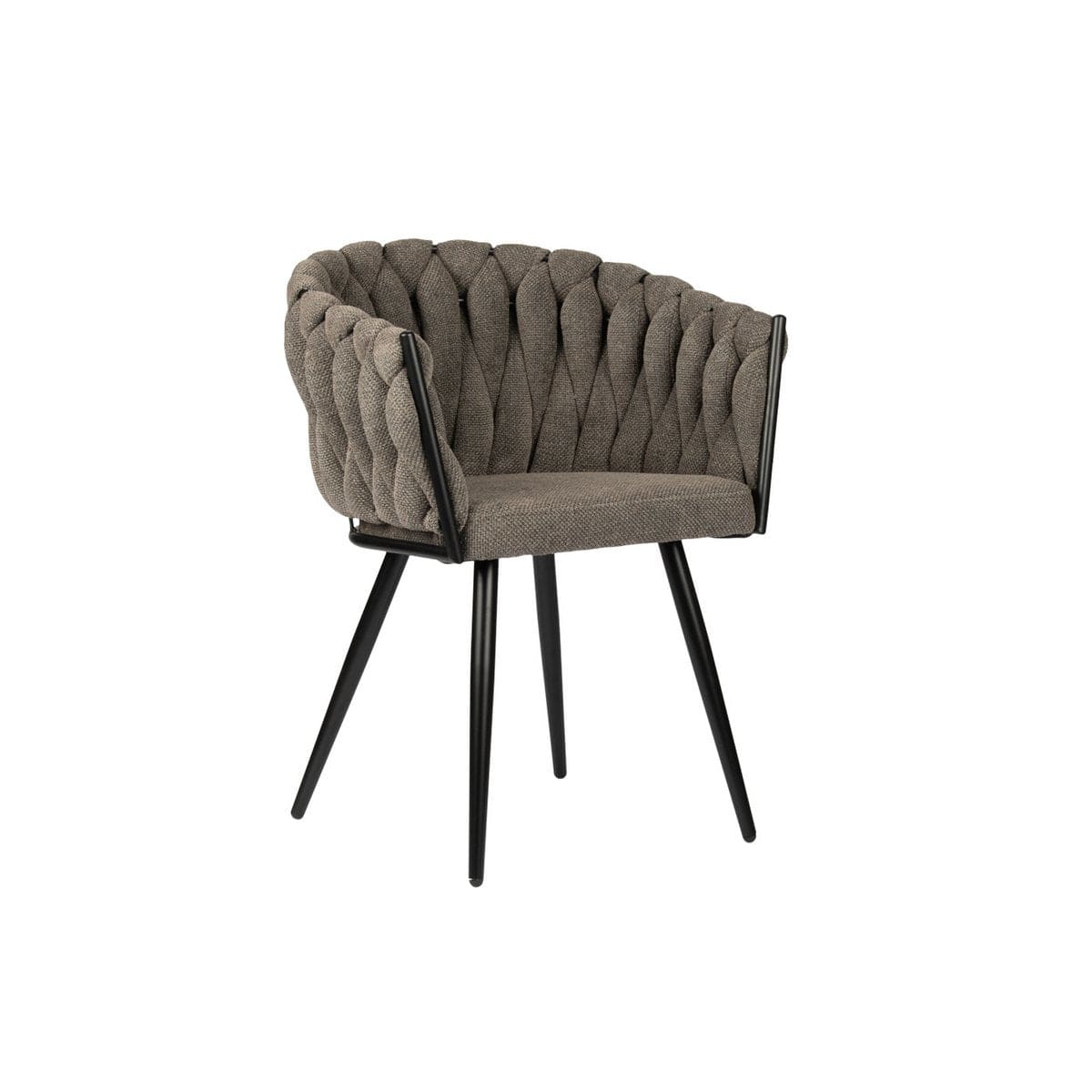 Pole To Pole Wave chair taupe (Set of 2)