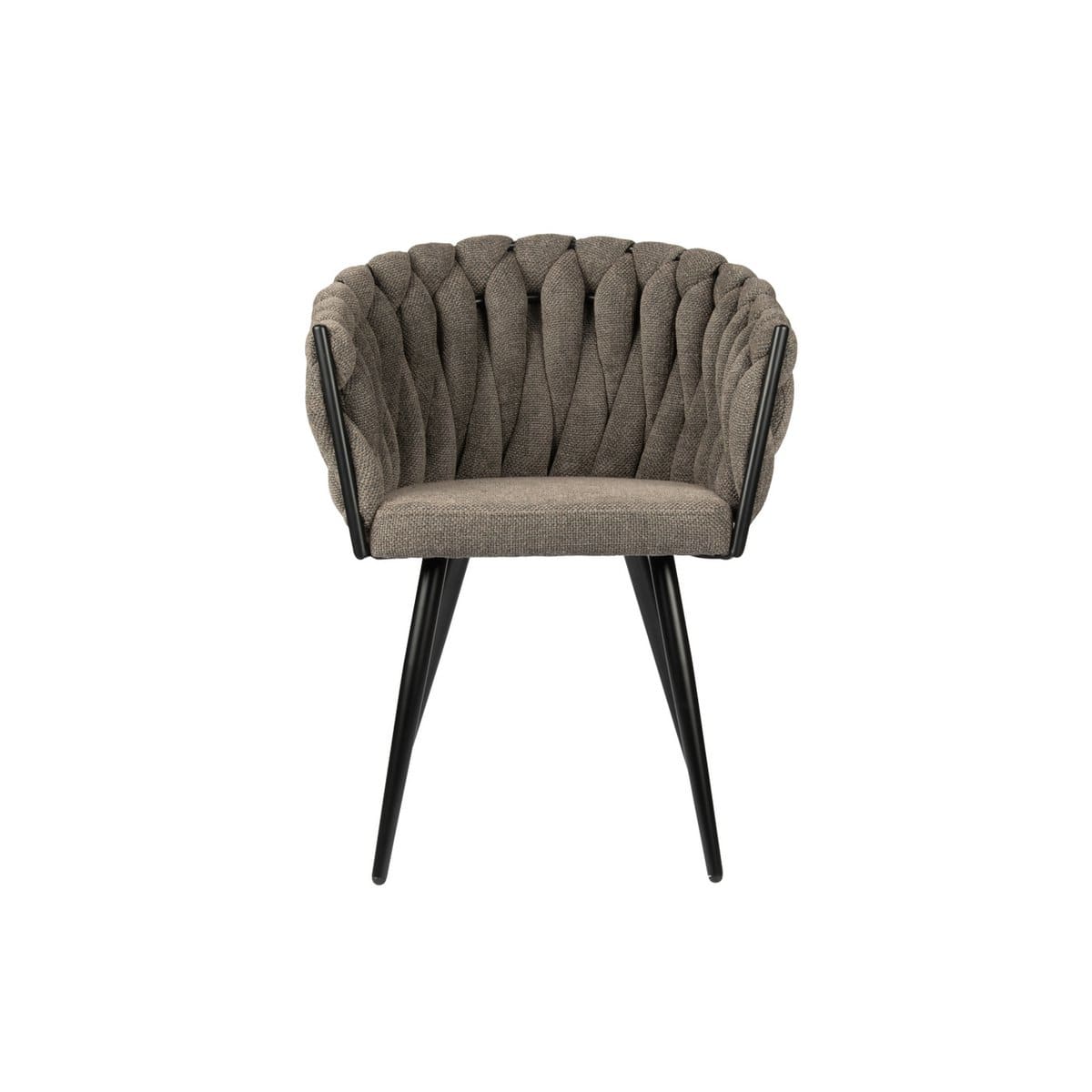 Pole To Pole Wave chair taupe (Set of 2)