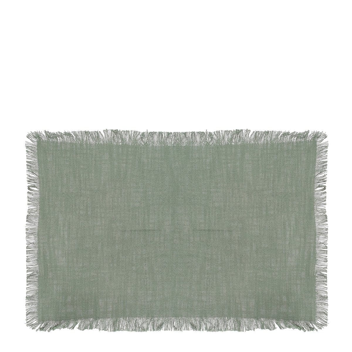 Mica Decorations Xavie Placemat - Set van 4 - L48 x B33 cm - Groen