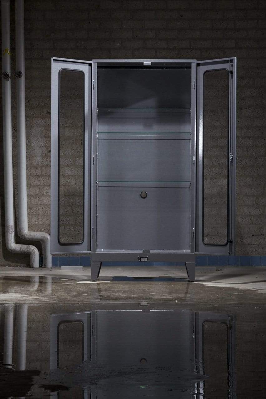 Industriële kast matzwart MK1.2 | IndustrieelHuys.nl.