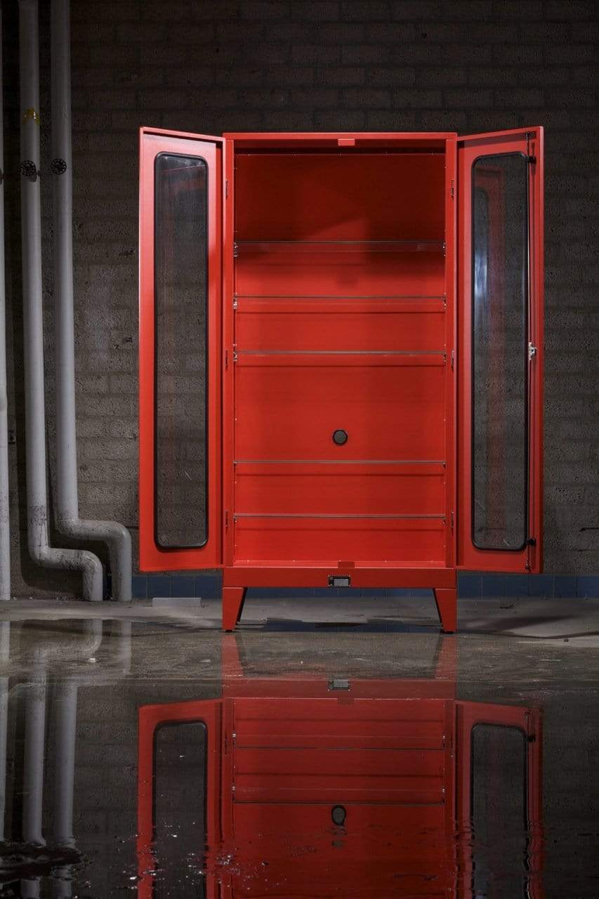 Industriële kast rood MK1.2 | IndustrieelHuys.nl.