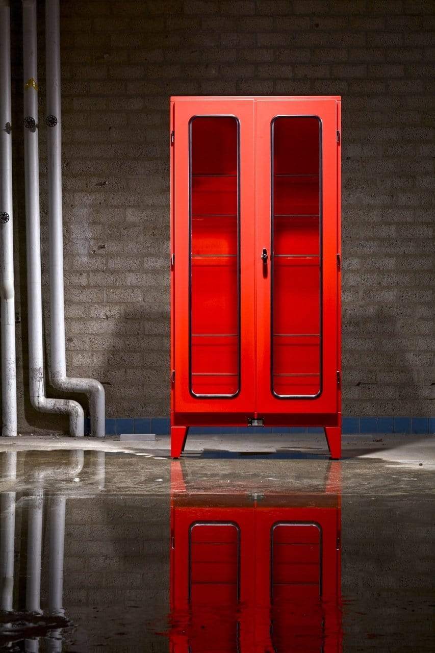 Industriële kast rood MK1.2 | IndustrieelHuys.nl.
