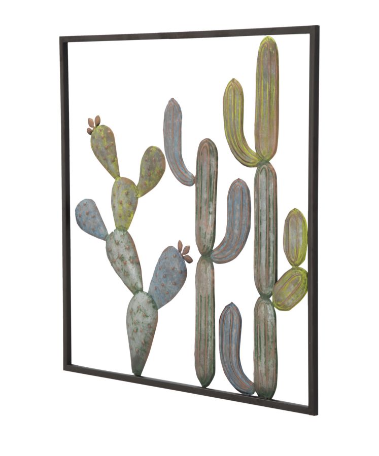 Wanddecoratie Cactus-Frame Industrial 50x50x1.3 cm