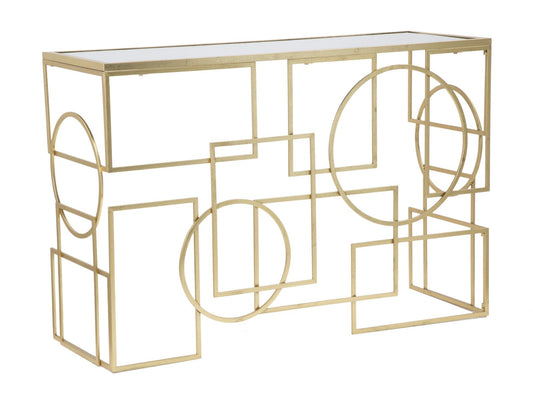 Consoletafel Marie Goud/Zwart 81x120x41 cm