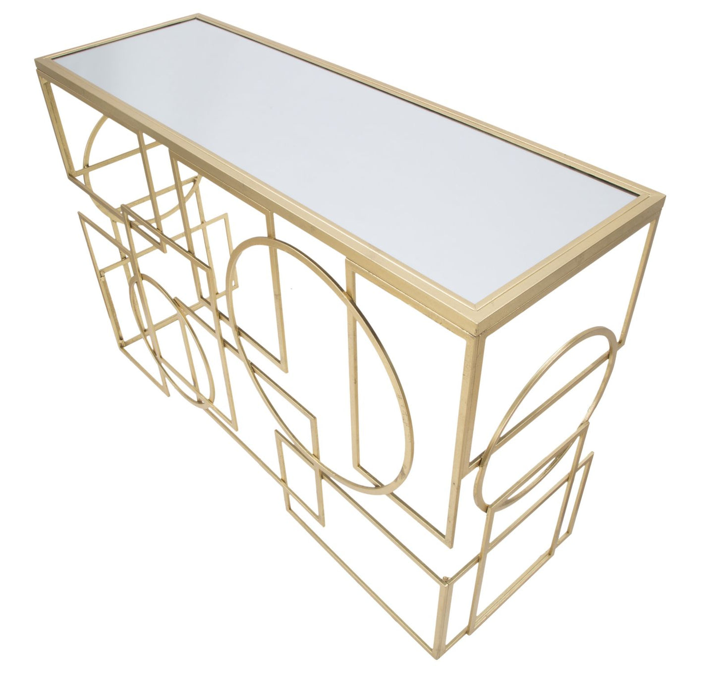 Consoletafel Marie Goud/Zwart 81x120x41 cm