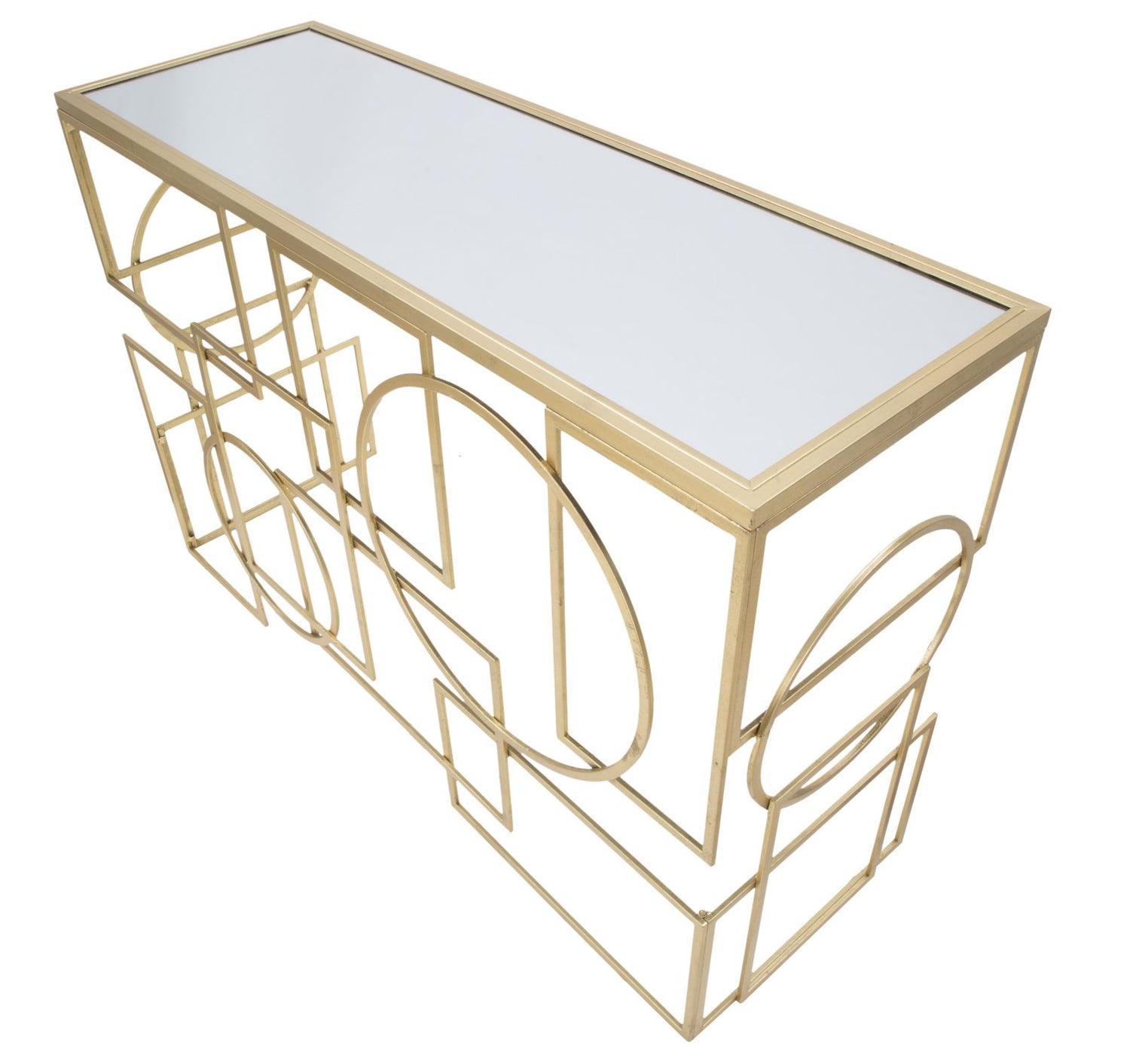 Consoletafel Marie Goud/Zwart 81x120x41 cm