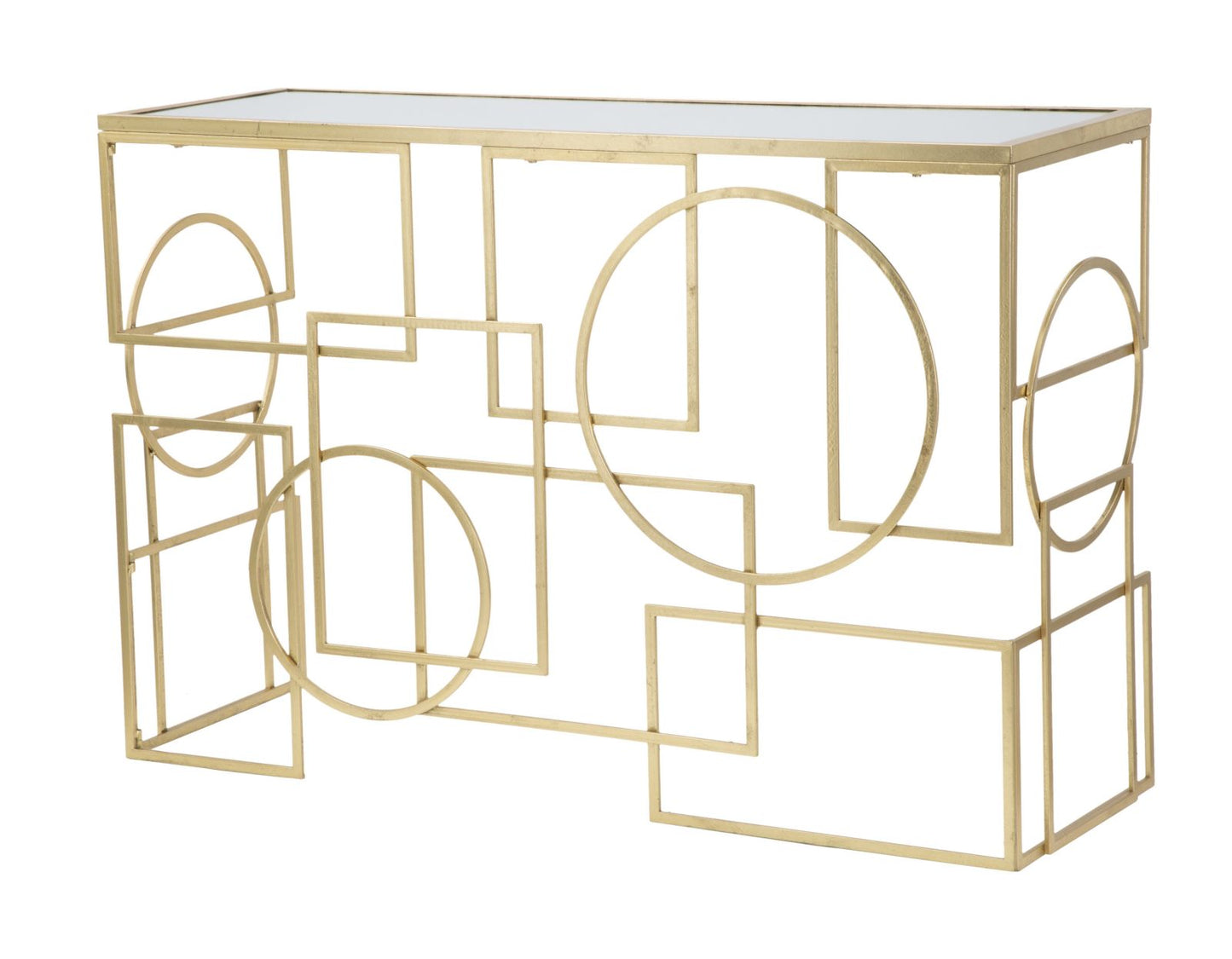 Consoletafel Marie Goud/Zwart 81x120x41 cm