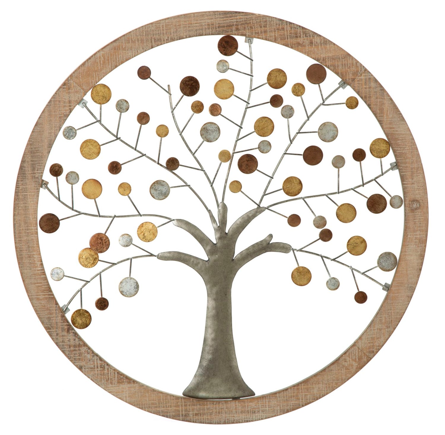 Wandpaneel Met Spiegel Albero Della Vita 61x61x1.8 cm