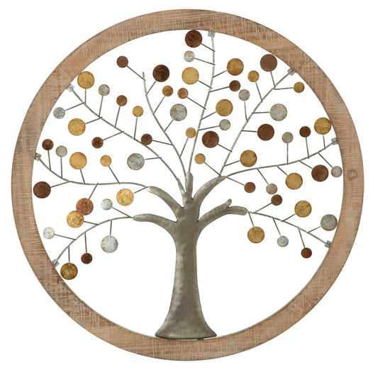 Wandpaneel Met Spiegel Albero Della Vita 61x61x1.8 cm
