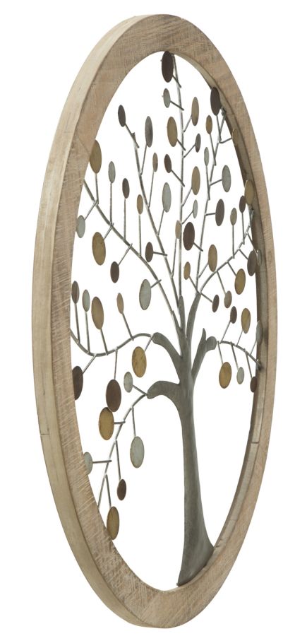Wandpaneel Met Spiegel Albero Della Vita 61x61x1.8 cm