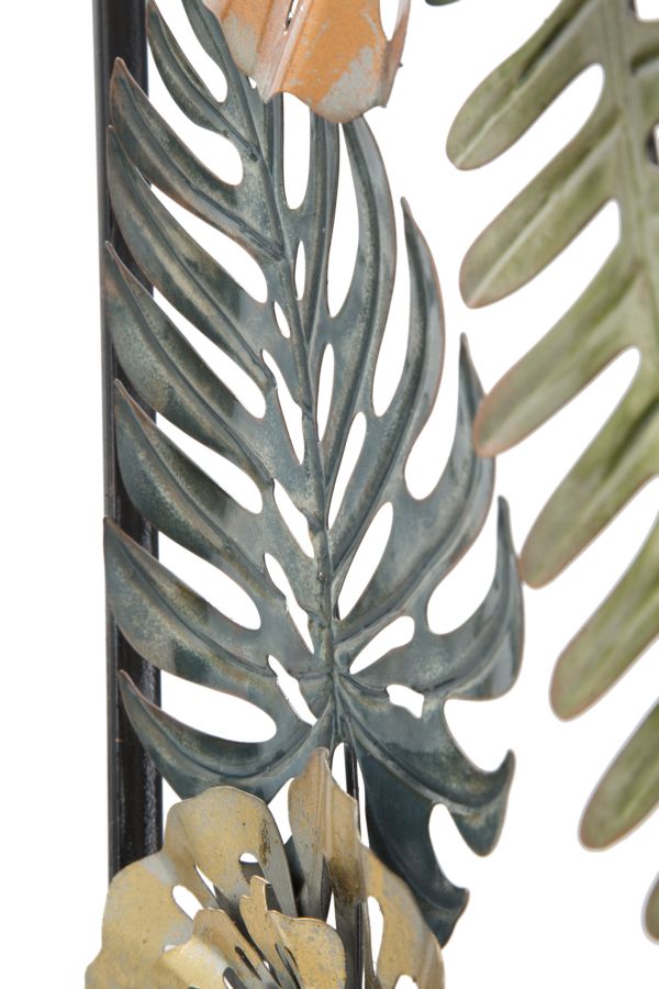Wanddecoratie Met Bladmotief - Glam 88.5x30.5x3 cm