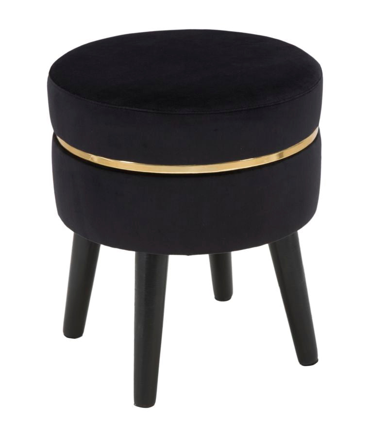 Kruk Paris Zwart 40.5x35x35 cm