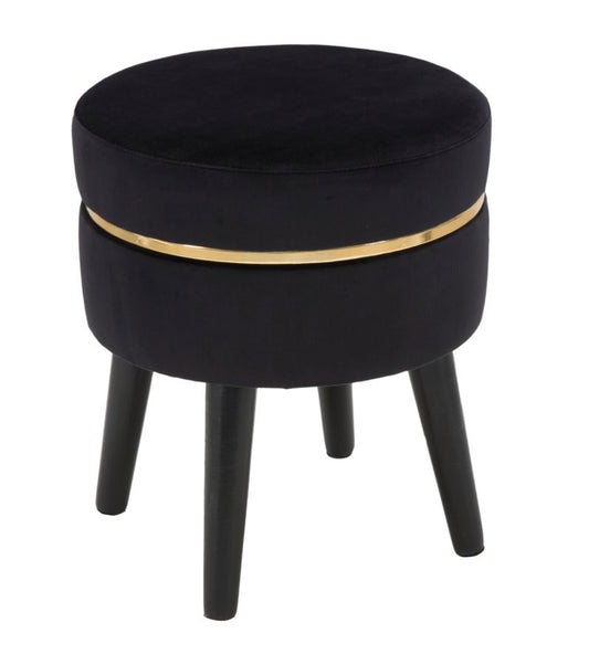 Kruk Paris Zwart 40.5x35x35 cm