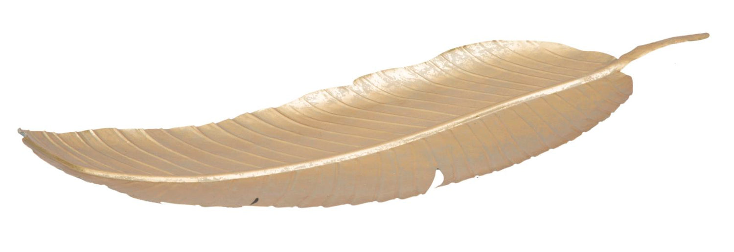 Decor Leaf Glam Decoratief Blad 55x18x2 cm