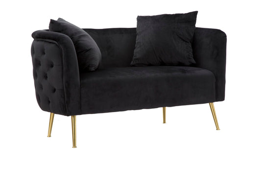 Sofa Bucarest Black 71x127x74 cm