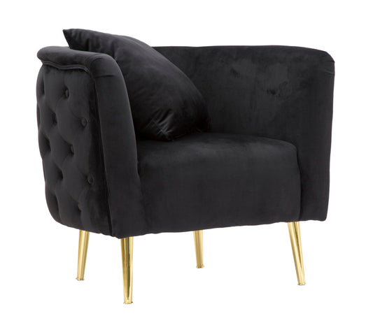 Fauteuil Bucarest Zwart 71x76x74 cm