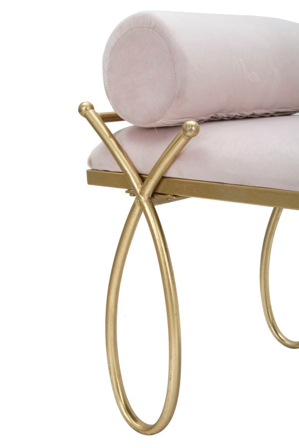 Bench Ribbon Roze 53x112.5x49 cm