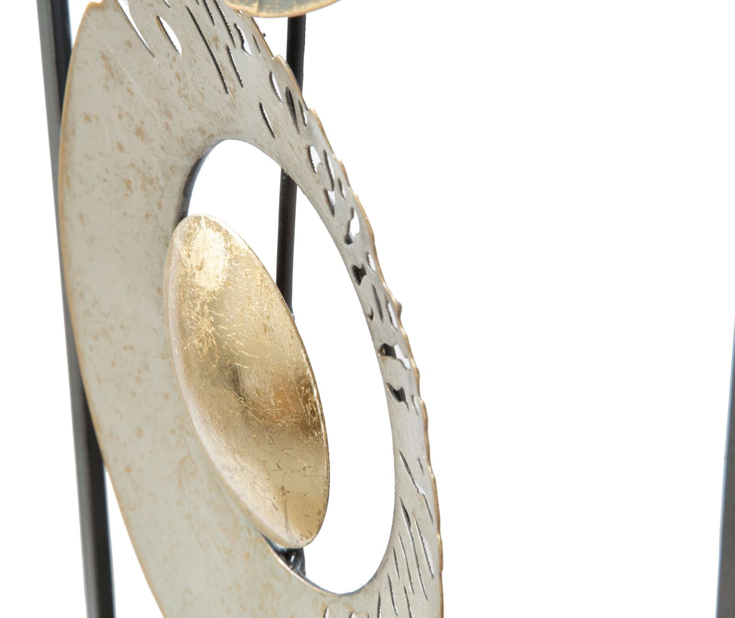 Ijzeren Wandpaneel Ring Industrial 89.5x31x3 cm