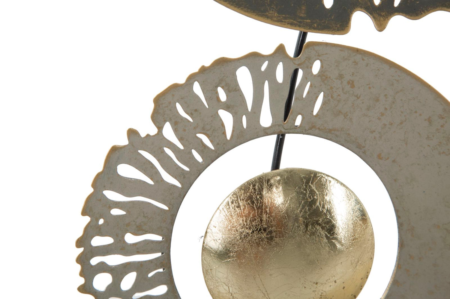 Ijzeren Wandpaneel Ring Industrial 89.5x31x3 cm