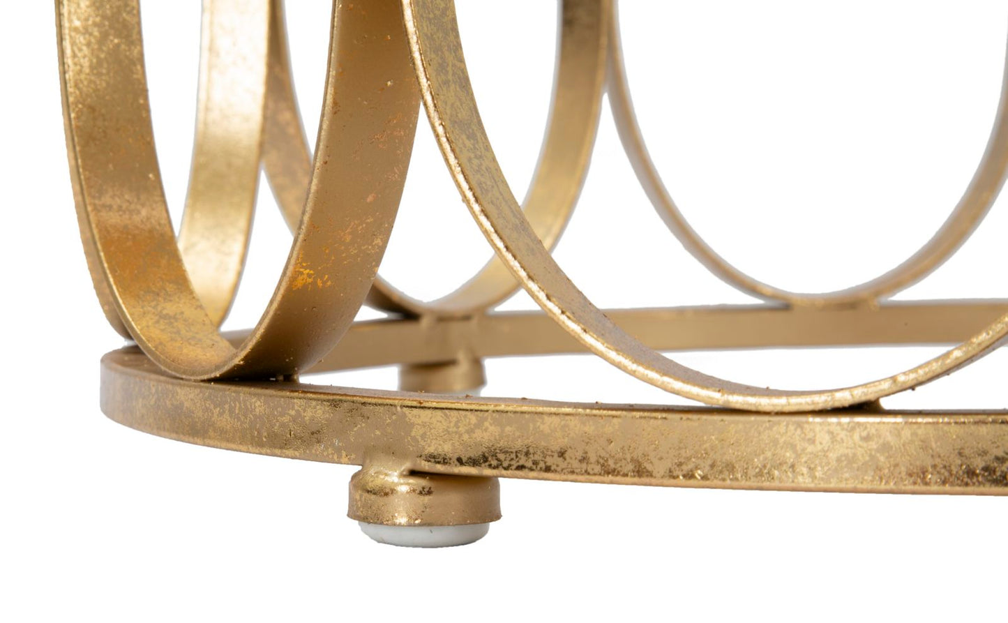 Ronde Bijzettafel Venice Goud 58x37x37 cm