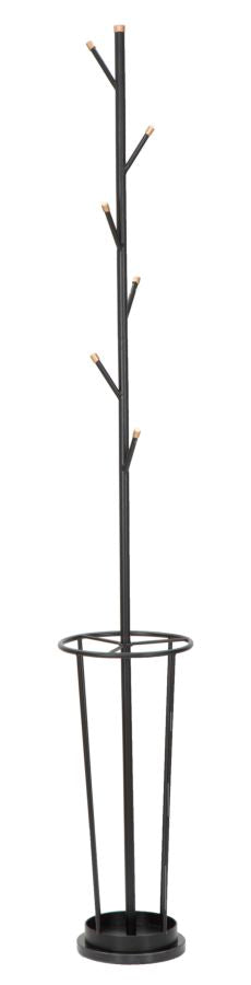 Garderobe Met Paraplustandaard Glam Zwart 176x26x26 cm