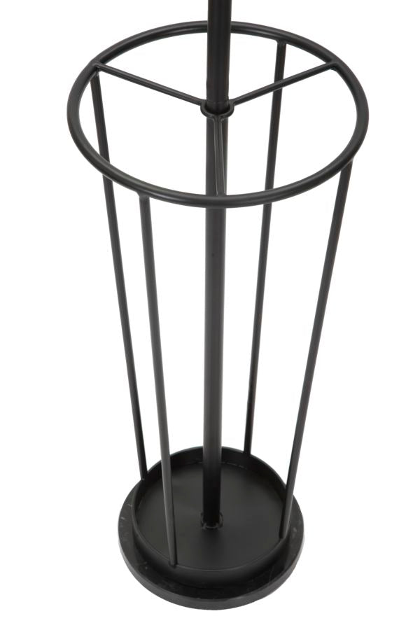 Garderobe Met Paraplustandaard Glam Zwart 176x26x26 cm