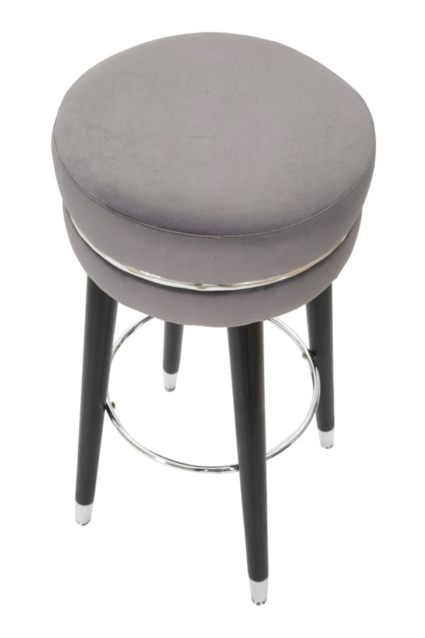 Barkruk Paris Grijs/Zilver 74x35x35 cm