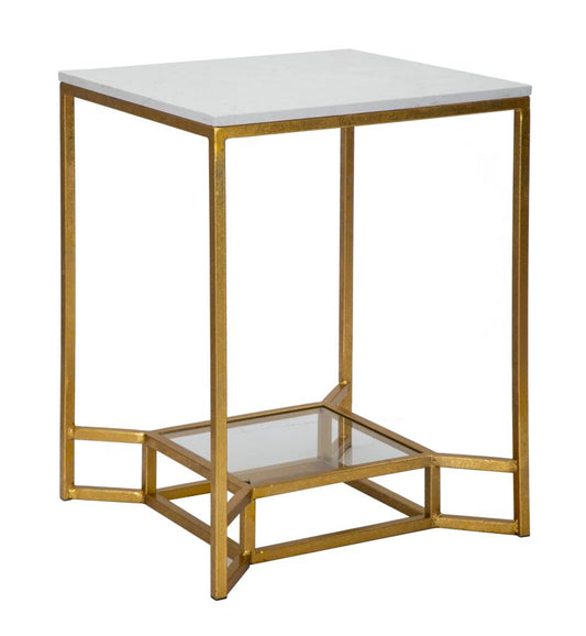 Dubbel Marmeren Salontafel Glam 60x47x47 cm