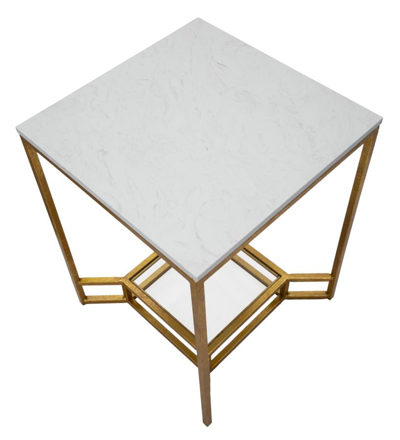 Dubbel Marmeren Salontafel Glam 60x47x47 cm