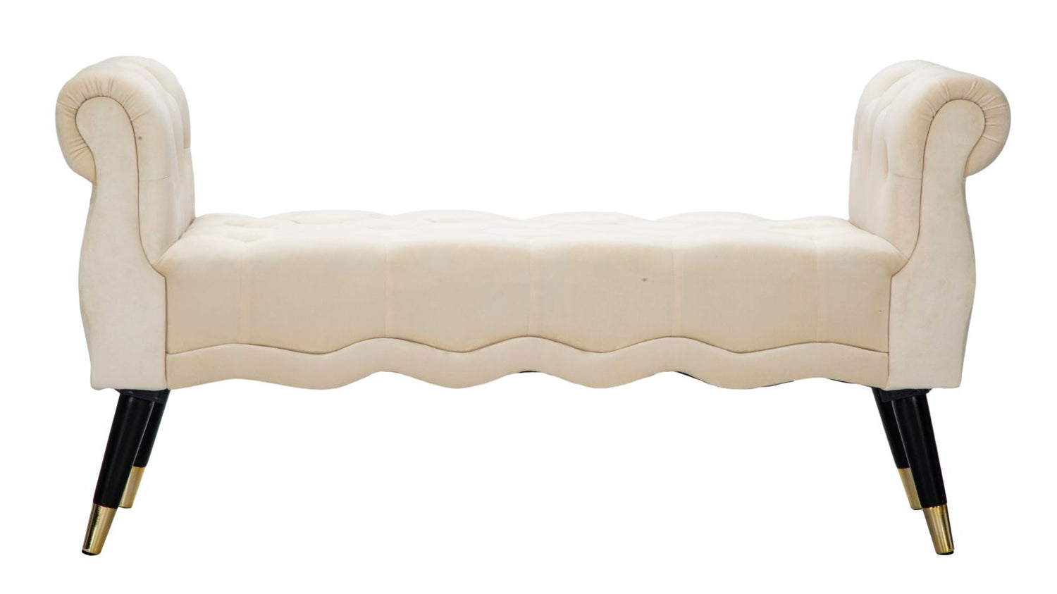 Zitbank Paris Crema/Gold 60x120x40 cm