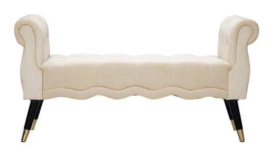 Zitbank Paris Crema/Gold 60x120x40 cm