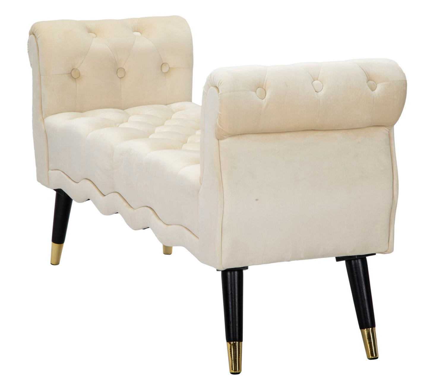 Zitbank Paris Crema/Gold 60x120x40 cm