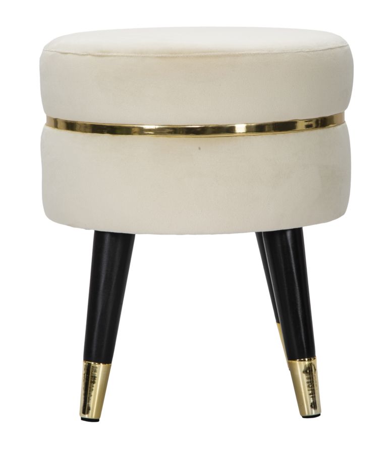 Kruk Paris Crema/Gold 40.5x35x35 cm