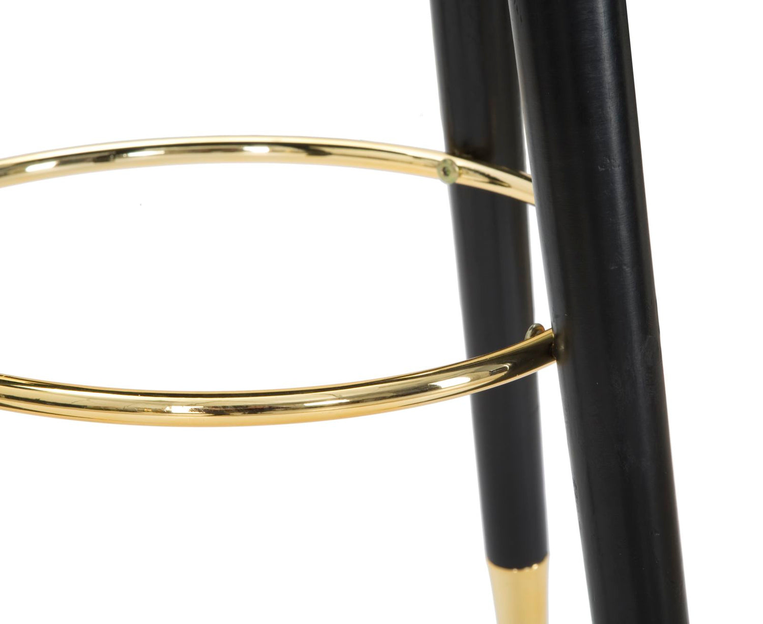 Barkruk Paris Zwart/Goud 74x35x35 cm