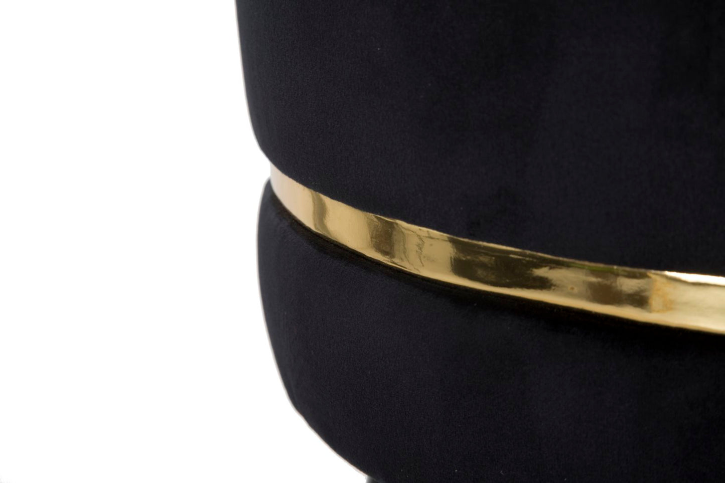 Barkruk Paris Zwart/Goud 74x35x35 cm