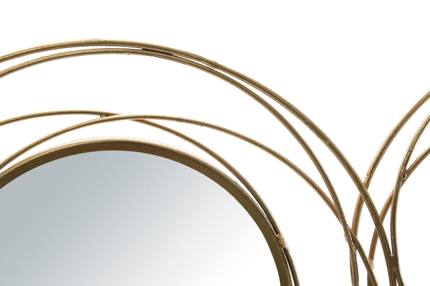 Gouden Wandpaneel Met Spiegels Rond 53.5x124.5x4 cm