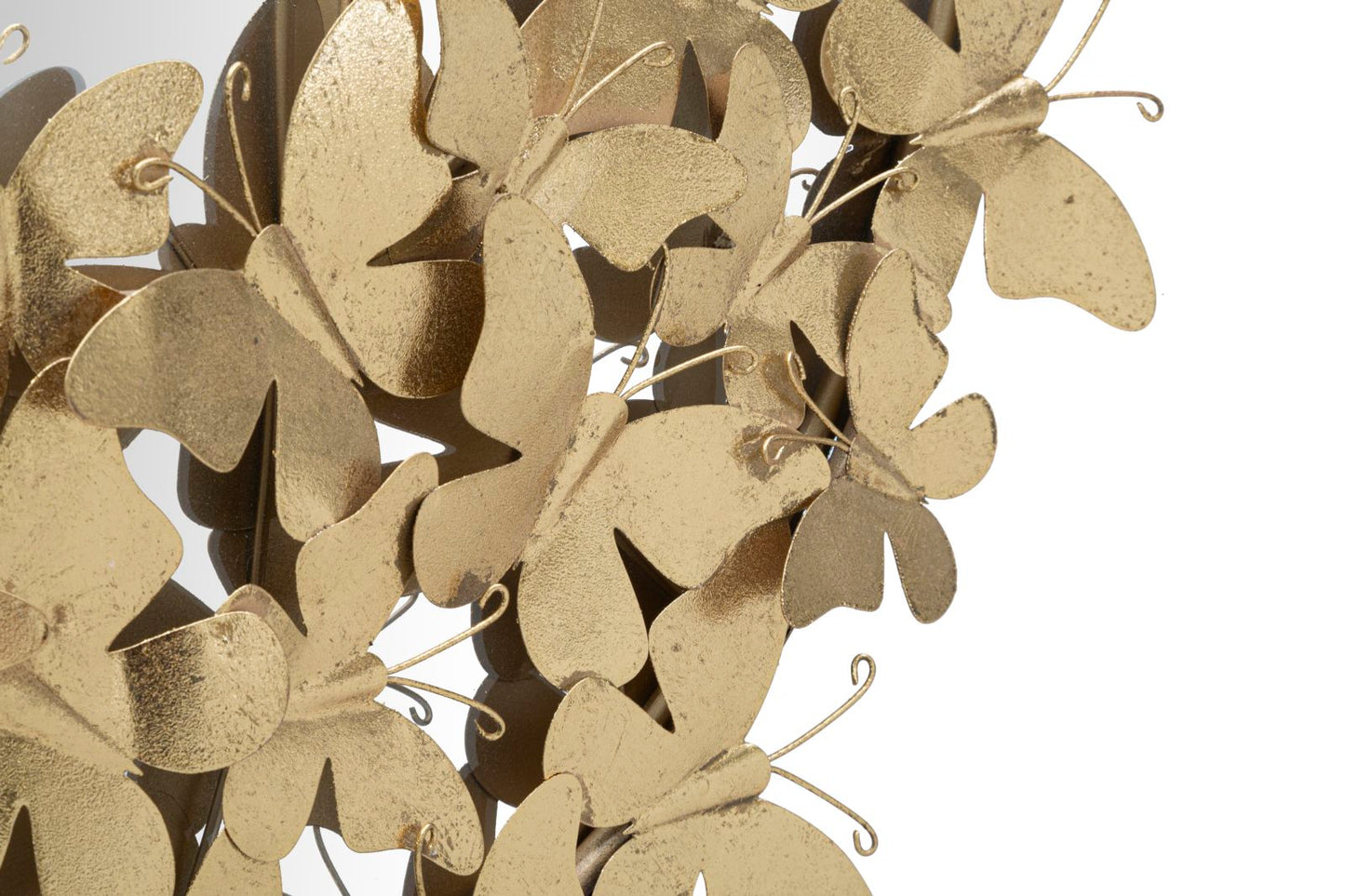 Ovale Wandspiegel Butterfly Goud 89.5x59x3 cm