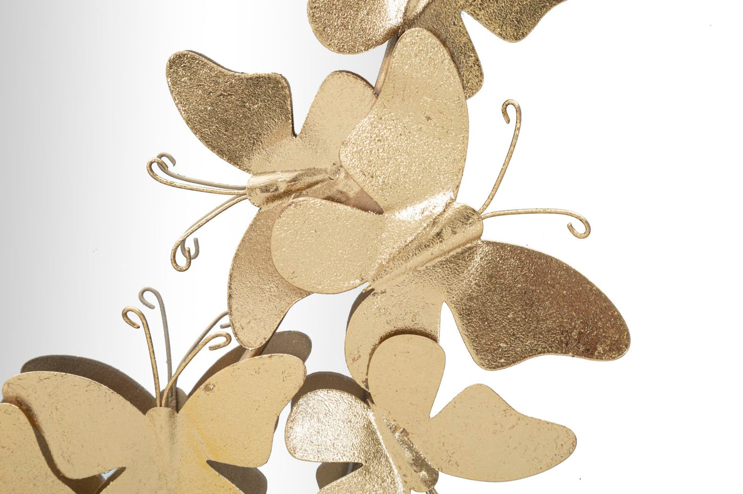 Ovale Wandspiegel Butterfly Goud 89.5x59x3 cm