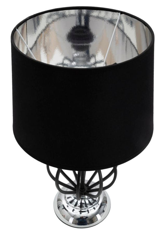 Tafellamp Darky Silver 44.5x28x28 cm