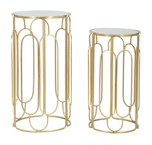Planthouder Arty Set 2 Stuks Rond Glam