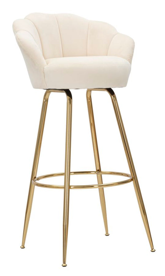 Barstoel Vienna Crema Glam 110x55x53 cm