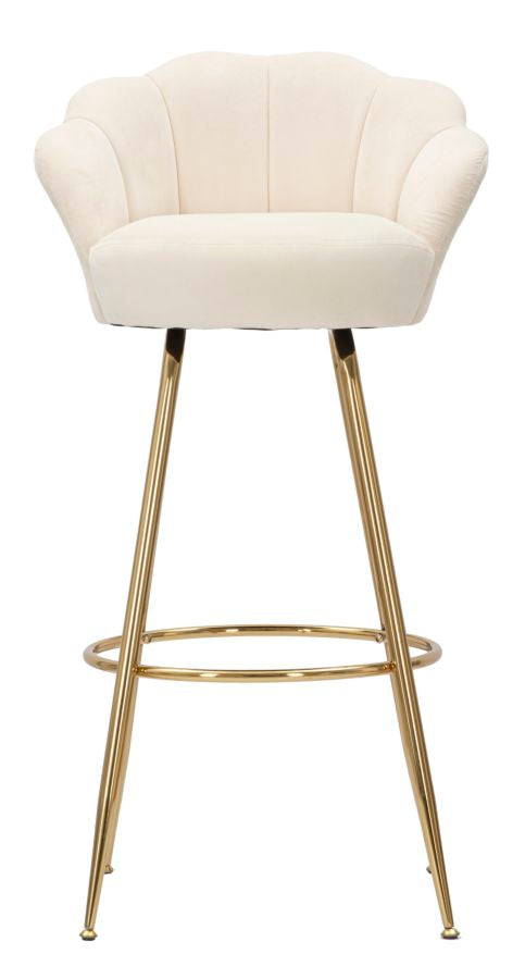 Barstoel Vienna Crema Glam 110x55x53 cm