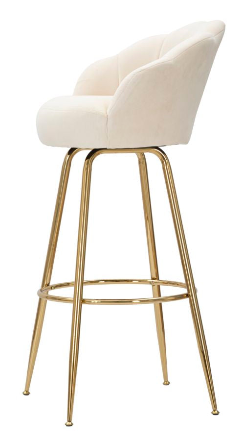 Barstoel Vienna Crema Glam 110x55x53 cm